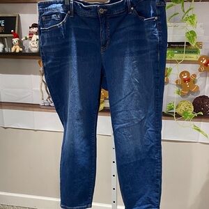 Torrid Dark Blue Ankle Jeans 22. Waist 22 rise 11 length 27